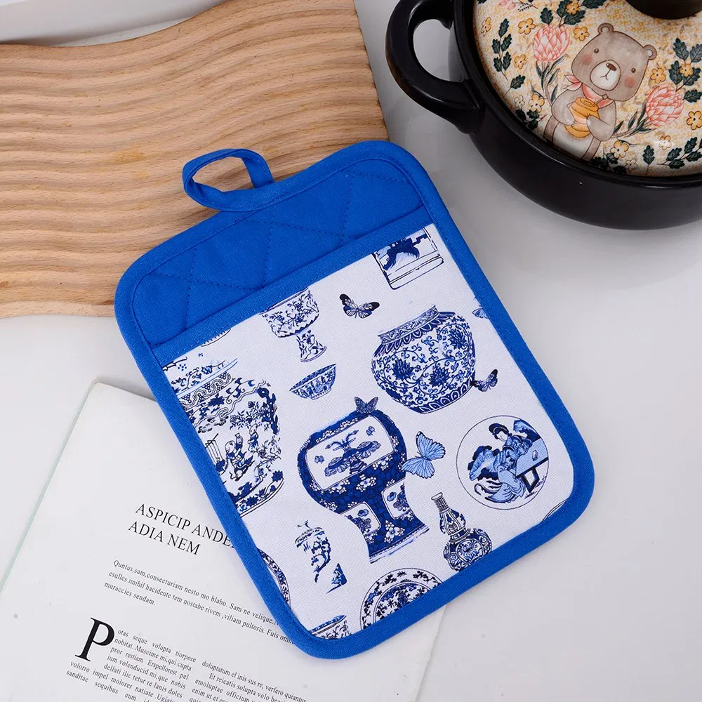 Customized Design Printing Heat Resistant Square Cotton Pot Holder