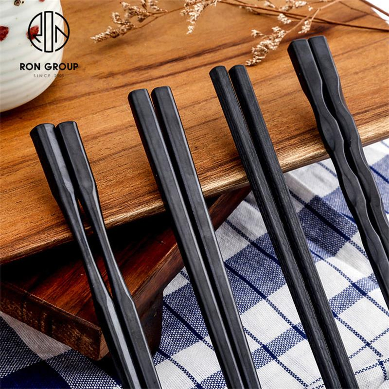 Hot Sale Hotel Restaurant Customized High Quality Black Chopsticks for Commercial Use