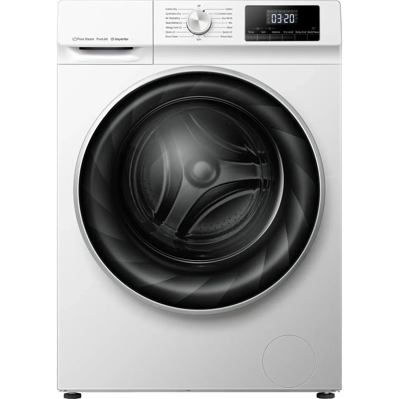 Smeta 220V 10kg Gray Color LED Display Multi Function Laundry Washer