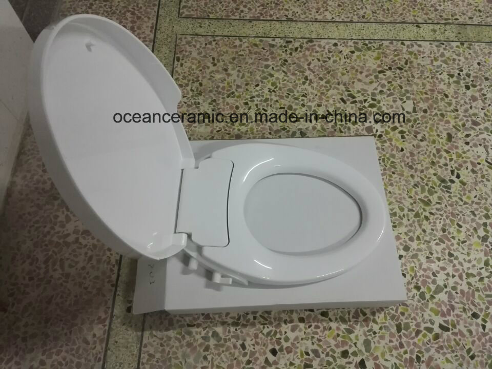 Ts-1002 Elongated Toilet Seat, Non-Electronic Bidet Seat Cover for American V-Shape Toilet