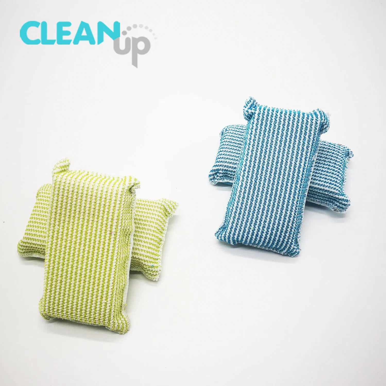 Household Kitchen Room Scouring Microfiber Clean Sponge Cleaning Sponge
