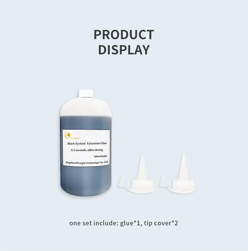 Strong Custom Eyelash Extension Giue Bonding Lash Glue Big Bottle 1L Adhesive Acrylate Lash Glue