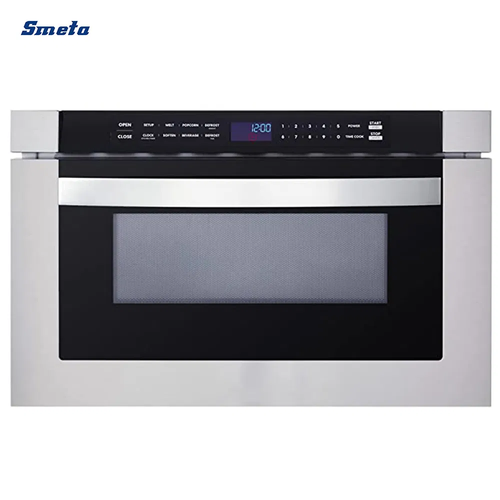 Smeta 1.2cuft Built Electric Digital Touch Stainless Steel Microwave Oven with Drawer
