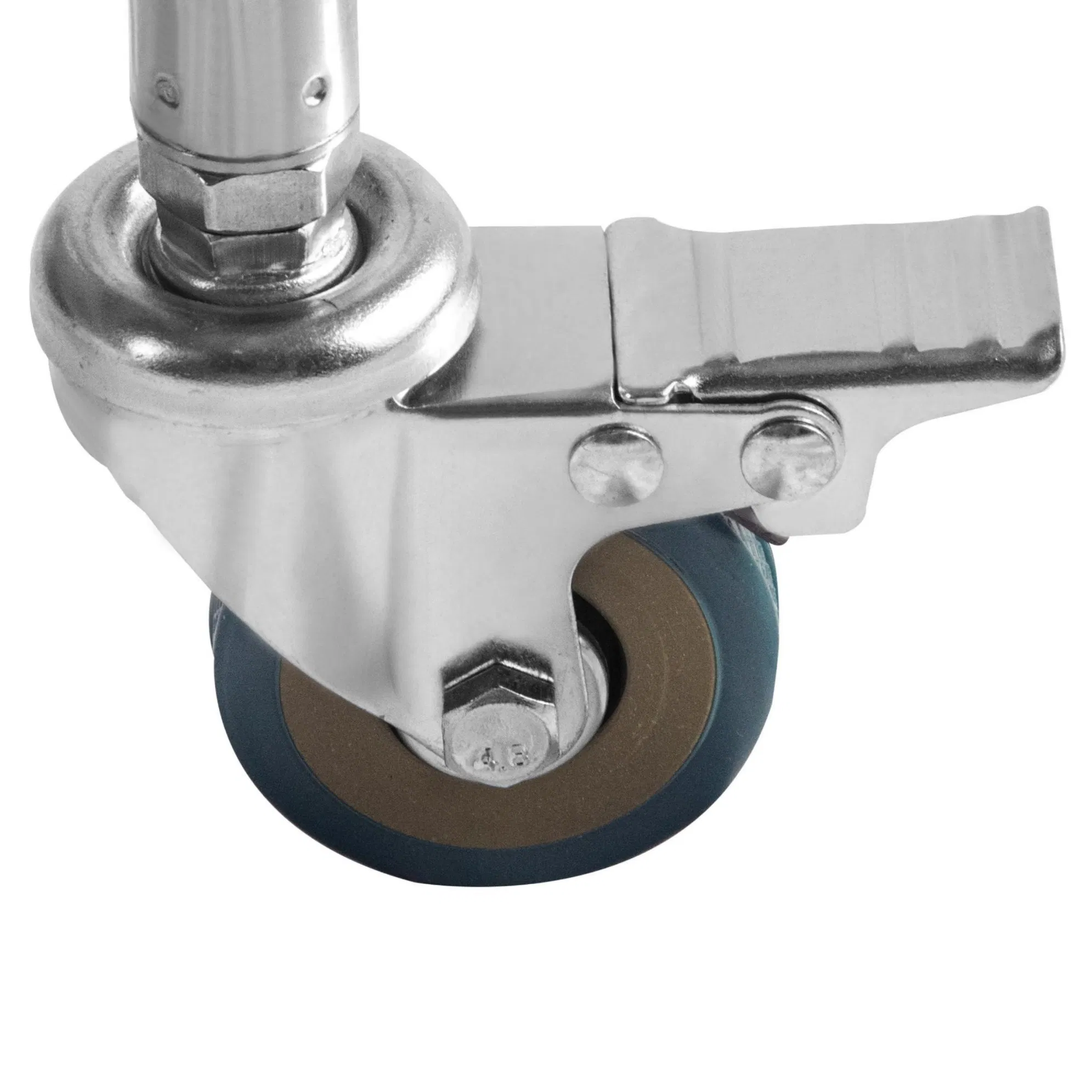 Durable 50 Liter Cylindrical Stainless Steel Waste Container Garbage Bin