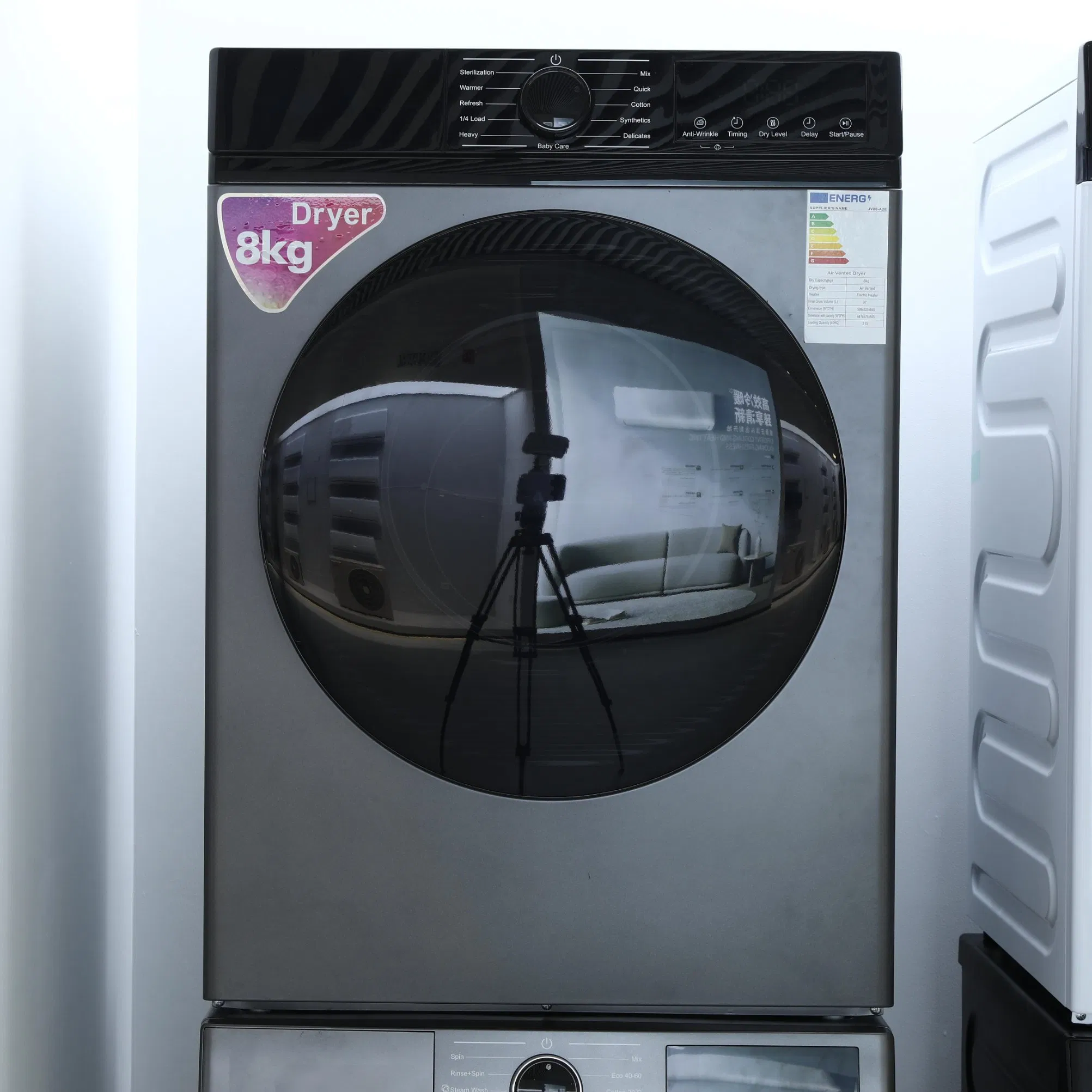 Inverter Turbo Wash Automatic Drum Washing Machine for Home Use