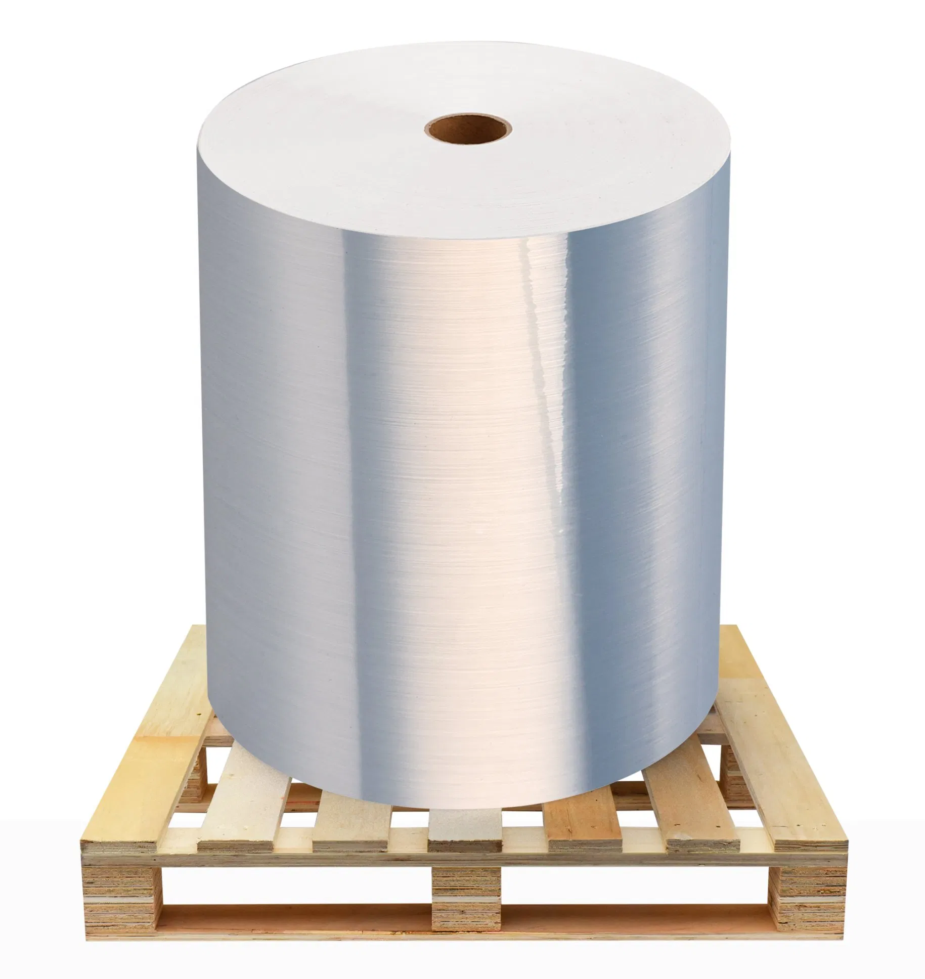 Custom Roll Adhesive Pet Brushed Metallized Silver Label Polyester Silver Sticker Label Jumbo Roll