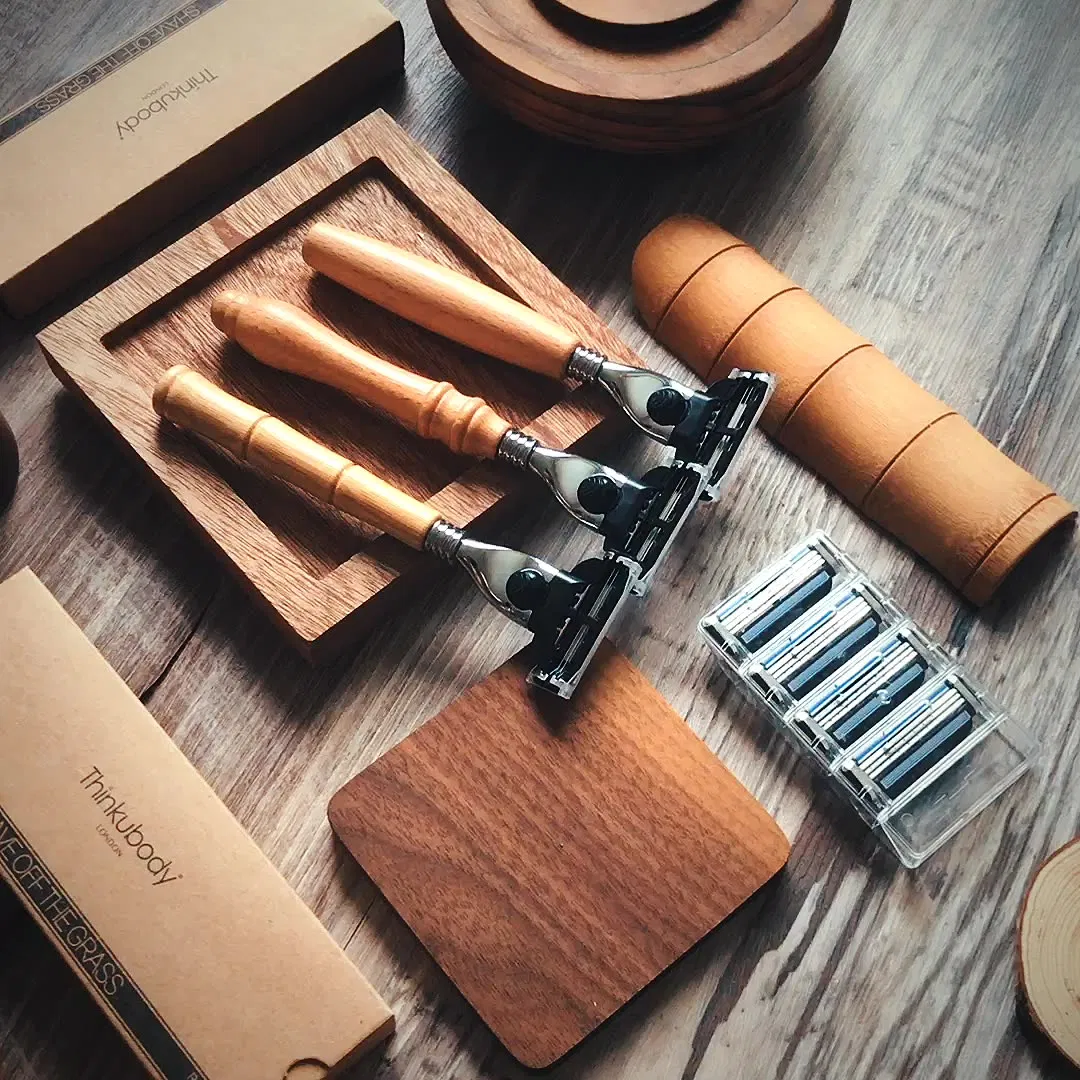 Eco-Friendly Bamboo Disposable Hotel Razor for Men