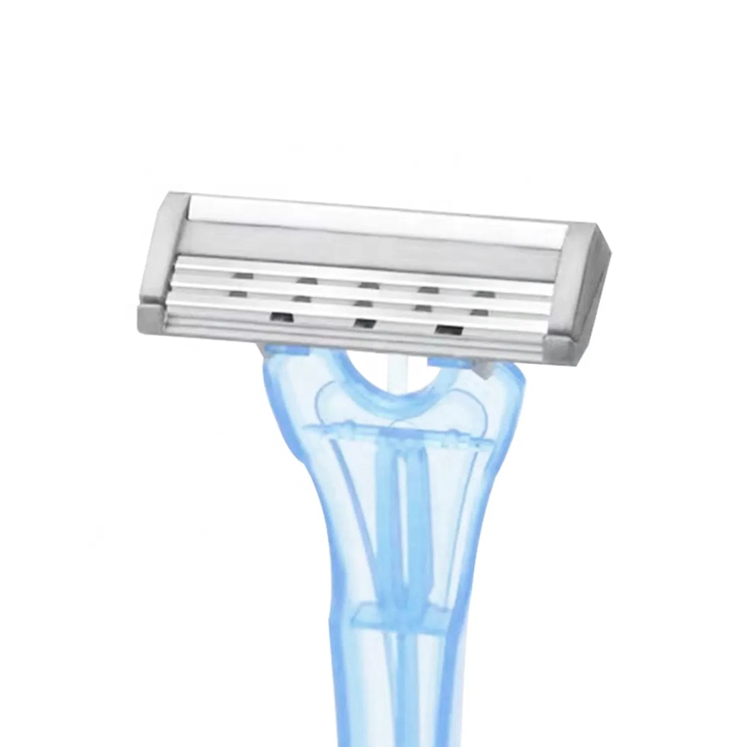 Razor Has Pivoting Head Plastic Handle and 3 Blades Razor for Men