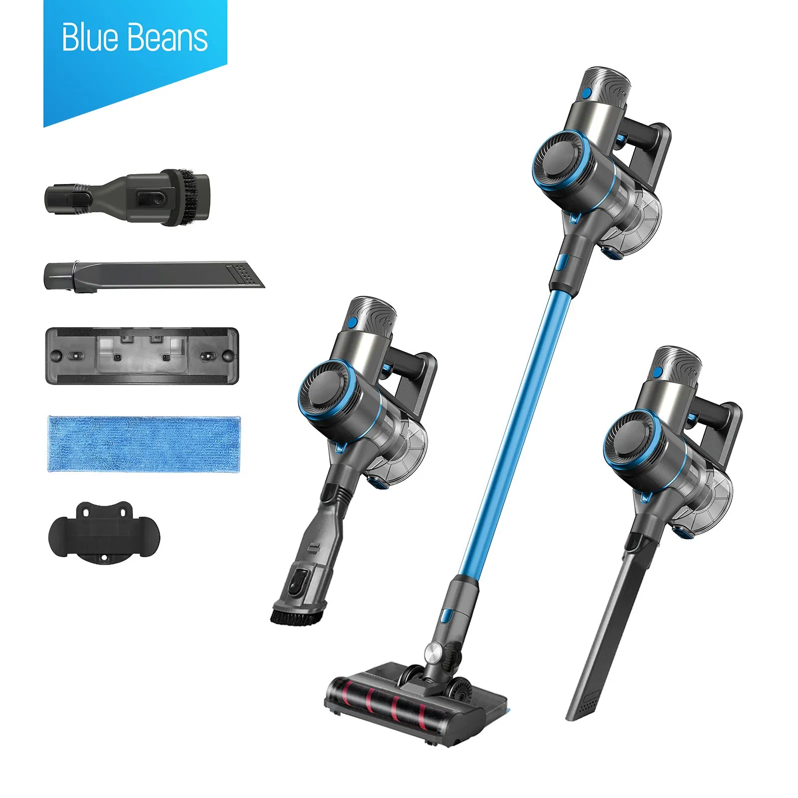 Household Cordless Vacuum and Mop Combo Versatile Stick Vacuum Cleaner