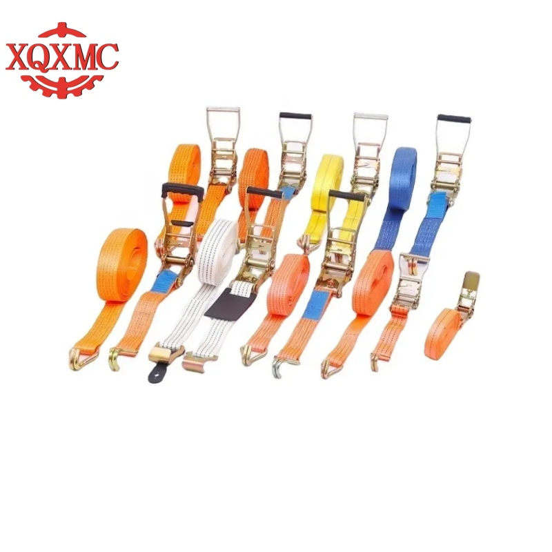 Heavy Duty 2 Inch 50mm 5000kgs Adjustable High Break Strength Ratchet Tie Downs Cargo Lashing Belts