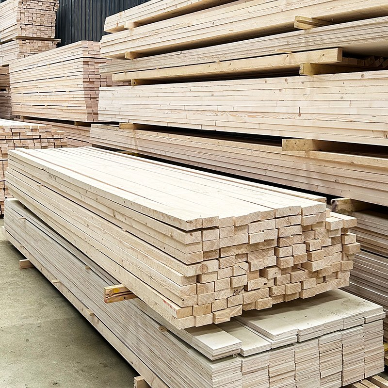 Waterproof of High-Quality Building Materials 1.5m 2m 2.9m 3.9m 4.9m 5.9m Long H20 Modern Design Timber Beam H20 Wooden Timber Spruce Beam for Concrete Formwork