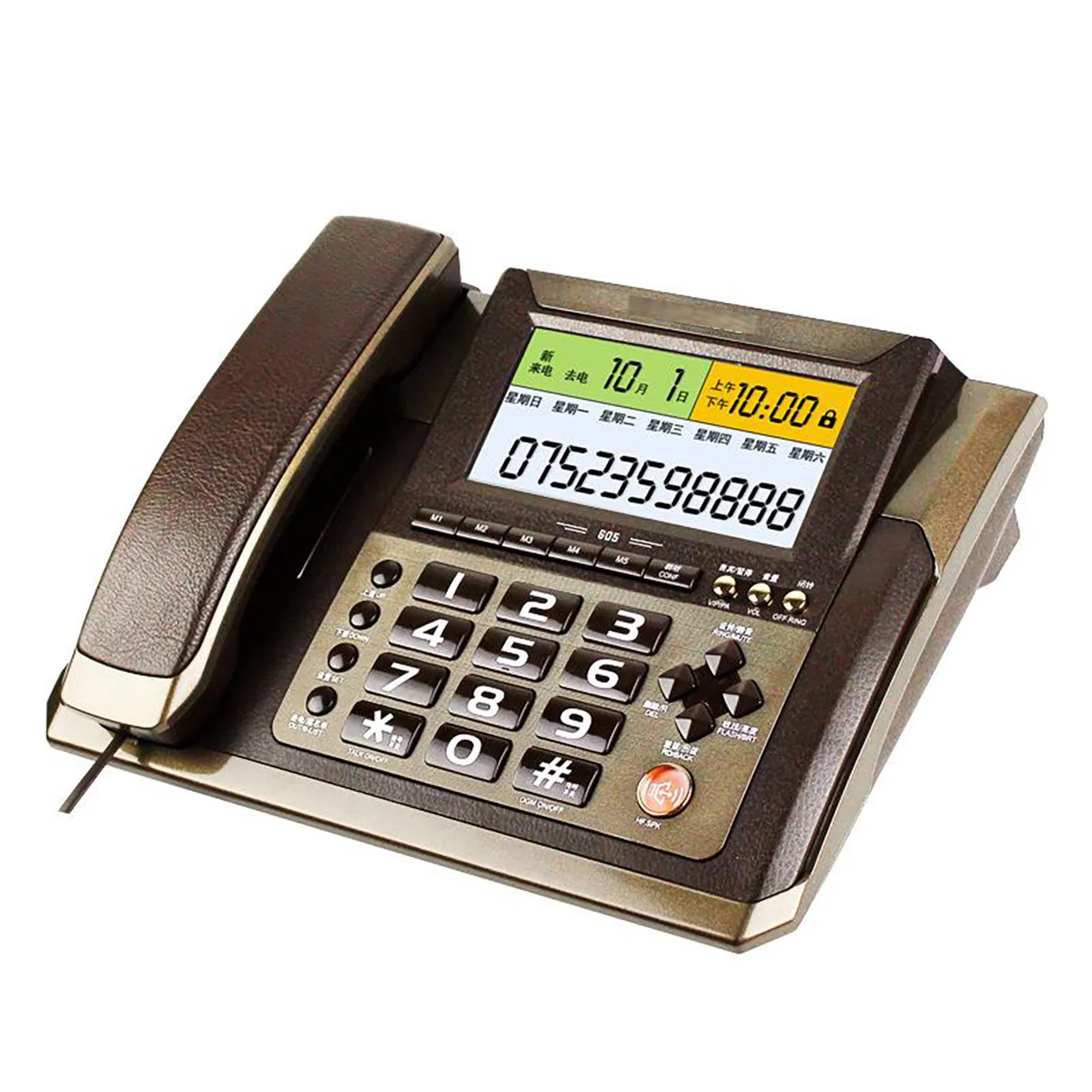 High Quality Fixed Wired Telephone with Caller ID and Hands-Free