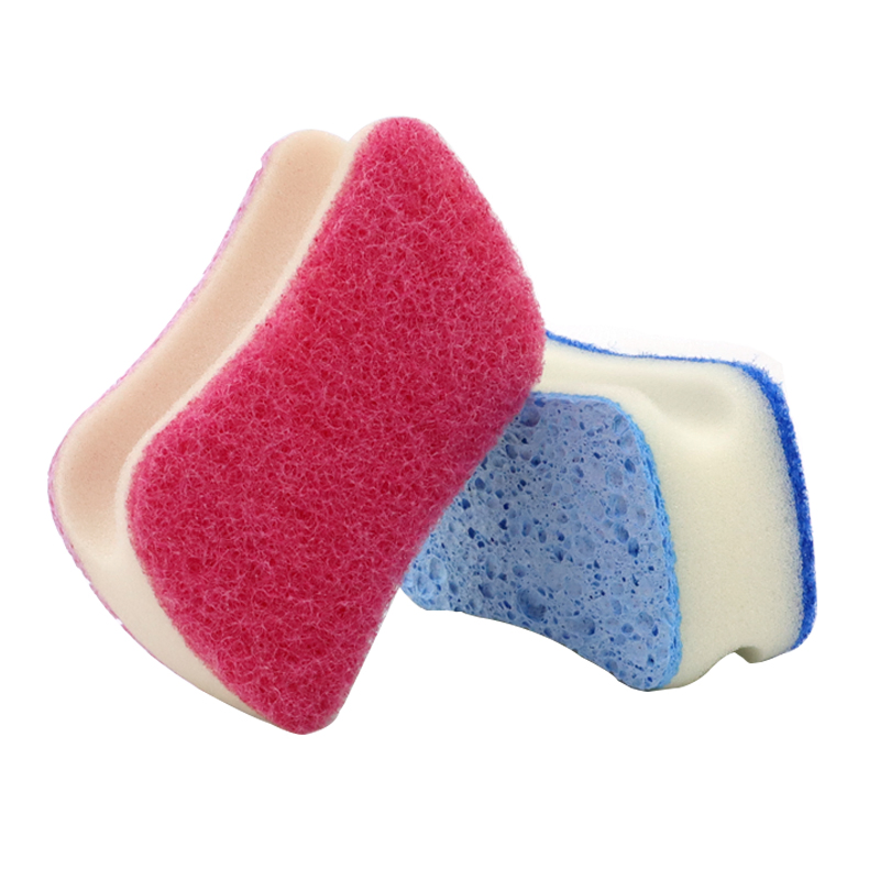 Natural Cellulose Thick Sponge Scouring Pad to Clean Greasy Dirt
