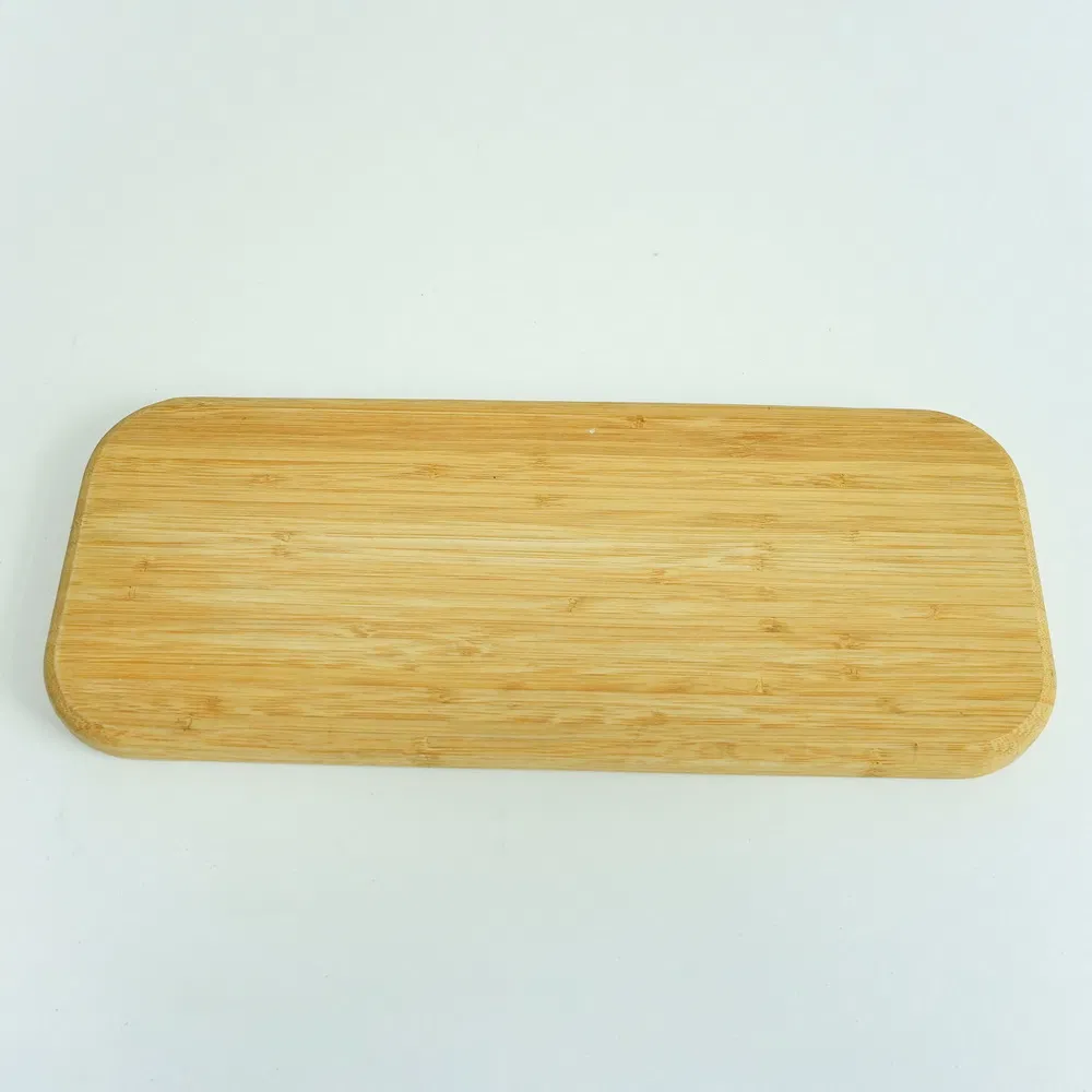 Three Compartments Bamboo Portion Plate Divided Dinner Snack Plates