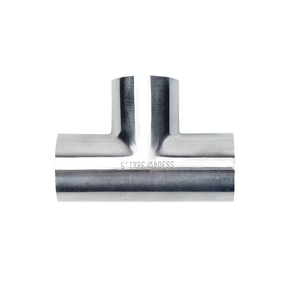 Customize 304/316L Stainless Steel Seamless Tee Pipe Fitting Design