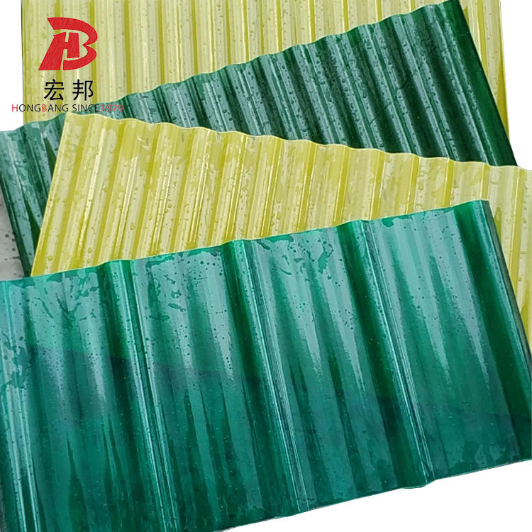 Corrosion Resistant GRP FRP Fiber Glass Corrugated Sunlight Roofing Sheet
