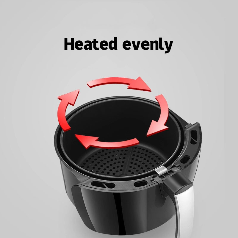 No Oil Electric 5.5L Mini Deep Digital Smart Air Fryer