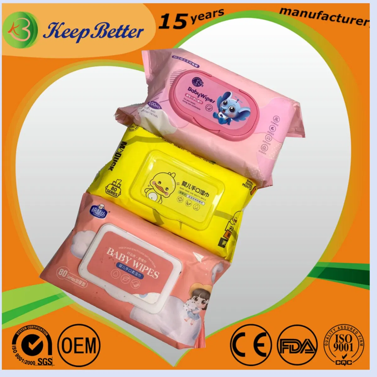 OEM Disposalbe Biodegradable Bamboo Baby Adult Wet Floor Cleaning Wipe Towel Dispenser Washcloth Wipe for Adults Elderly with Incontinence