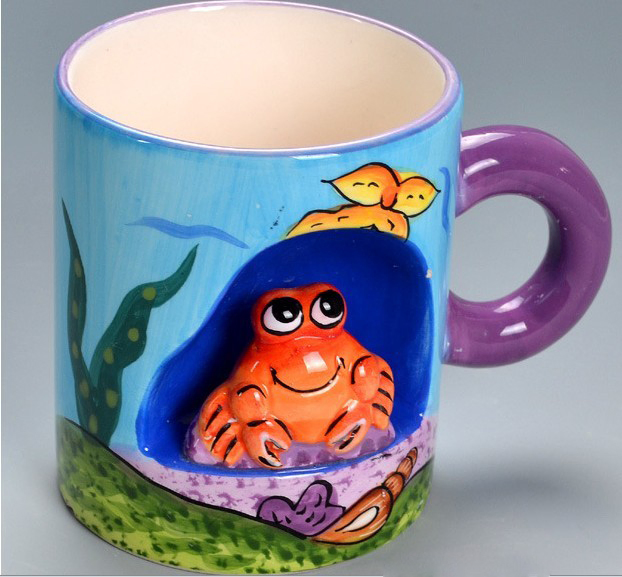 Creative 3D Stereoscopic Hand-Painted Cartoon Animal Ceramic Mug