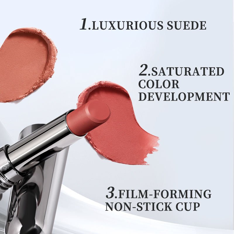 Novo Travel Size Lip Gloss Private Label Natural Makeup Non-Stick Cup Moisturizing Waterproof Lipstick Cosmetics Female Lipstick