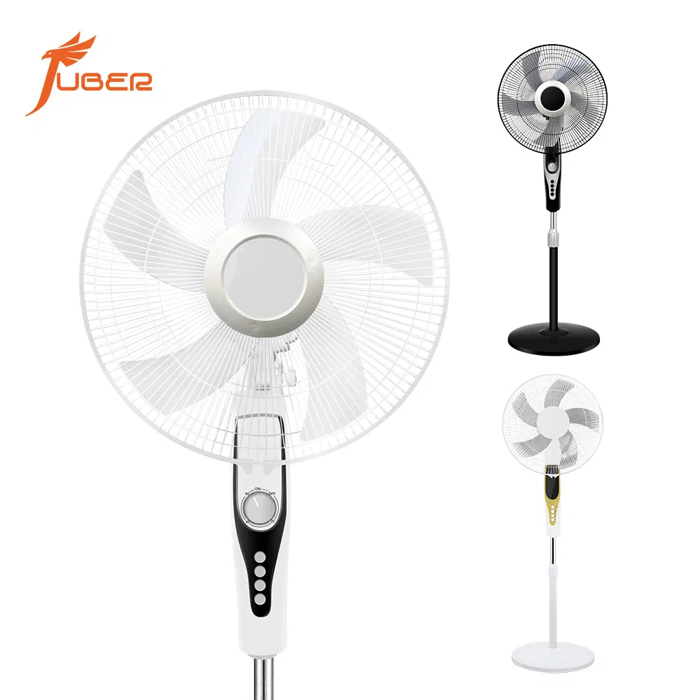 16 Inch Mechanical Stand Fan with 3 Speed Rotary Switch Floor Base