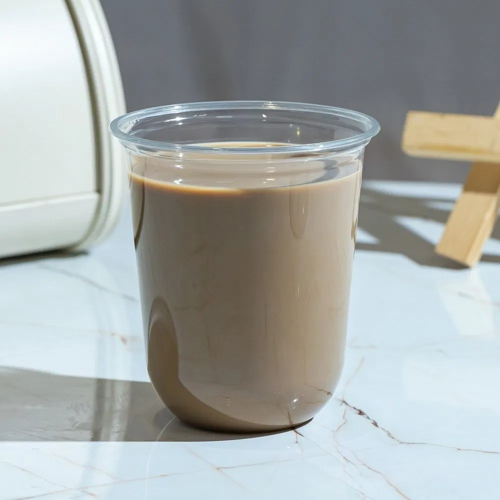 Одноразовый U-образный пластиковый стакан для напитков 16 oz