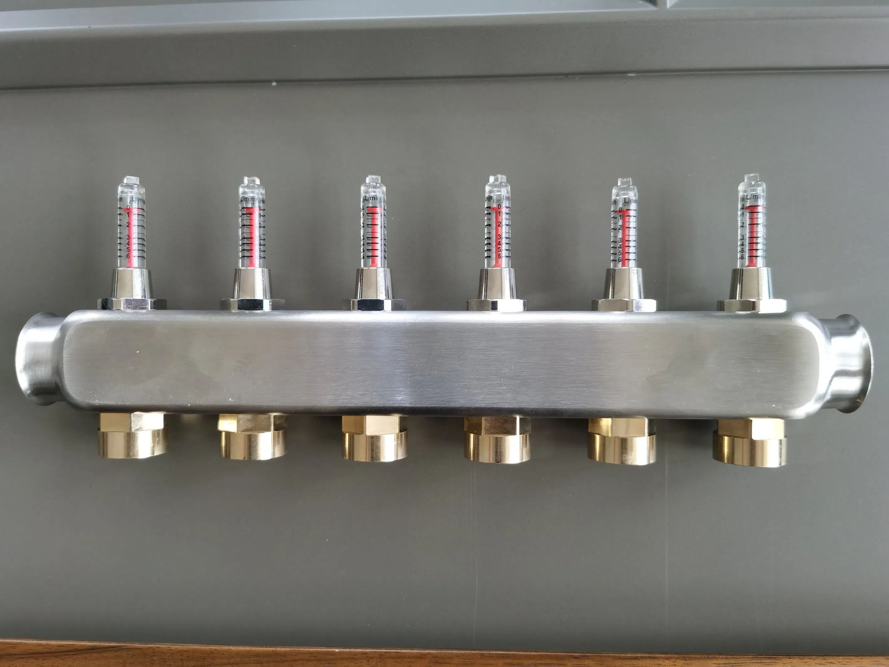 Brass Bespoke Manifolds for Fire Control Protection System with Gauge