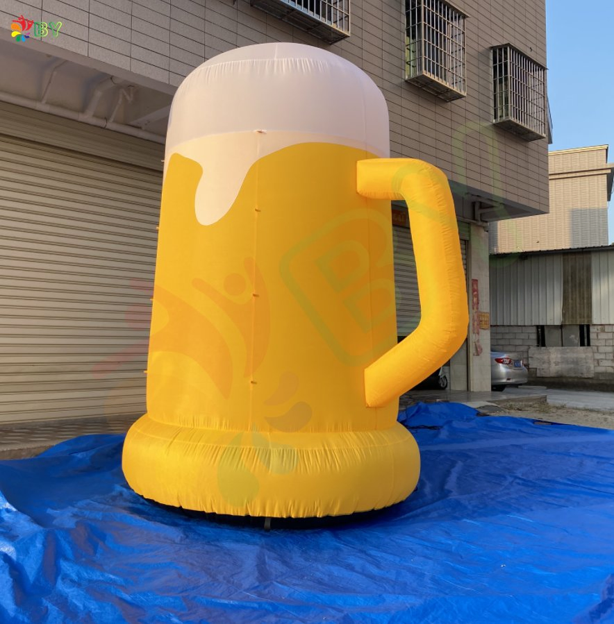Boyan Giant Advertising Inflatable Beer Cup Balloon, Inflatable Beer Mug to Holland