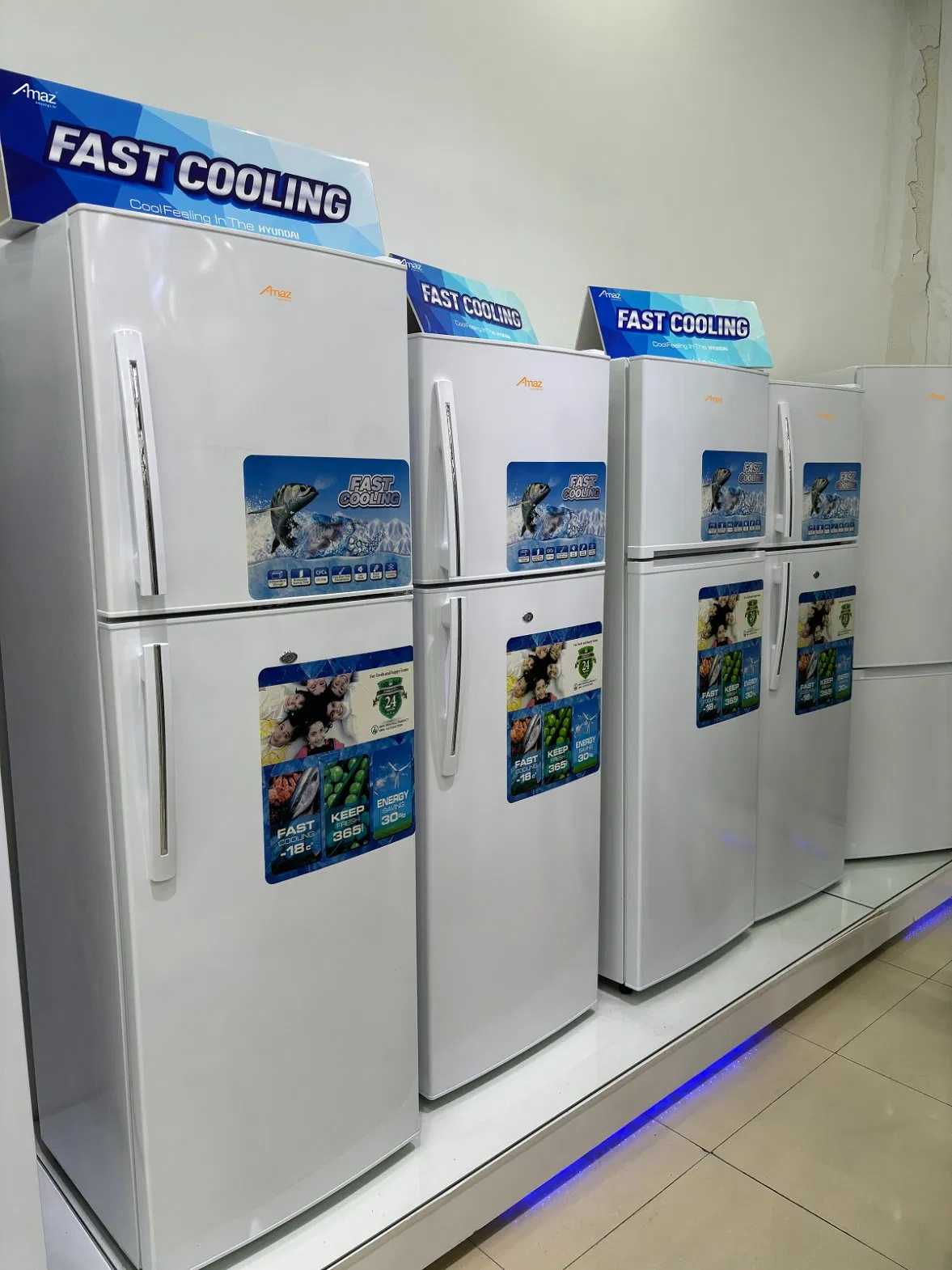 138L Double Door Refrigerator, Compact Fridge with Freezer Compartment
