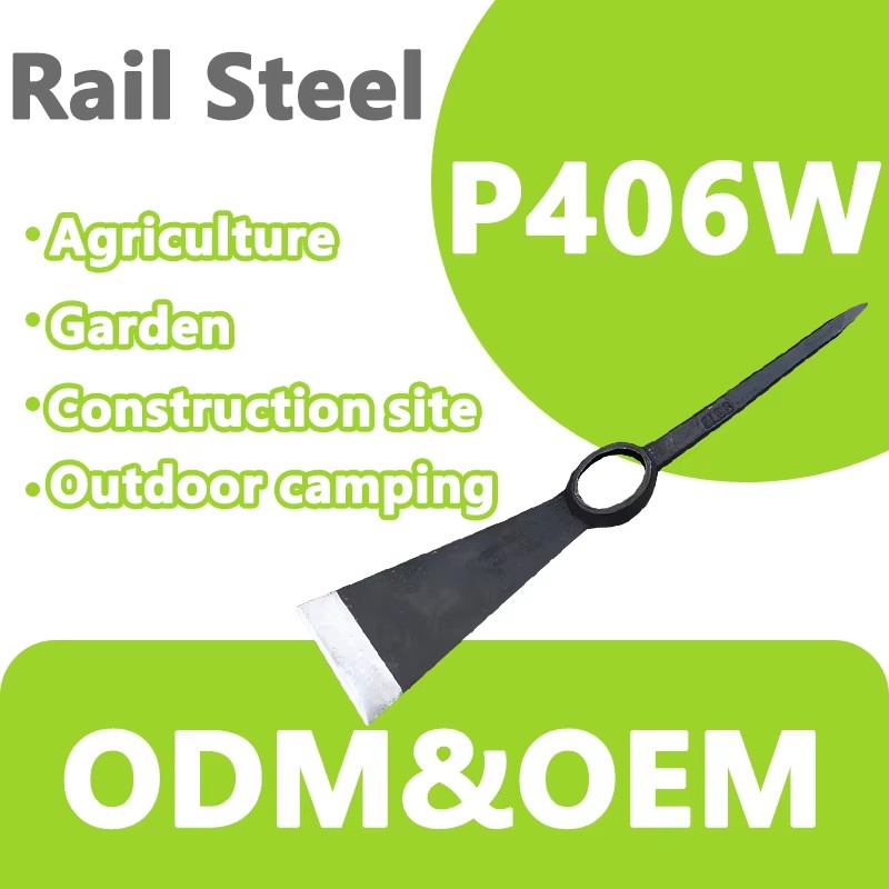 Factory Direct Sales Railway Steel Forged P406 Pickaxe Anti-Slip Wooden Handle