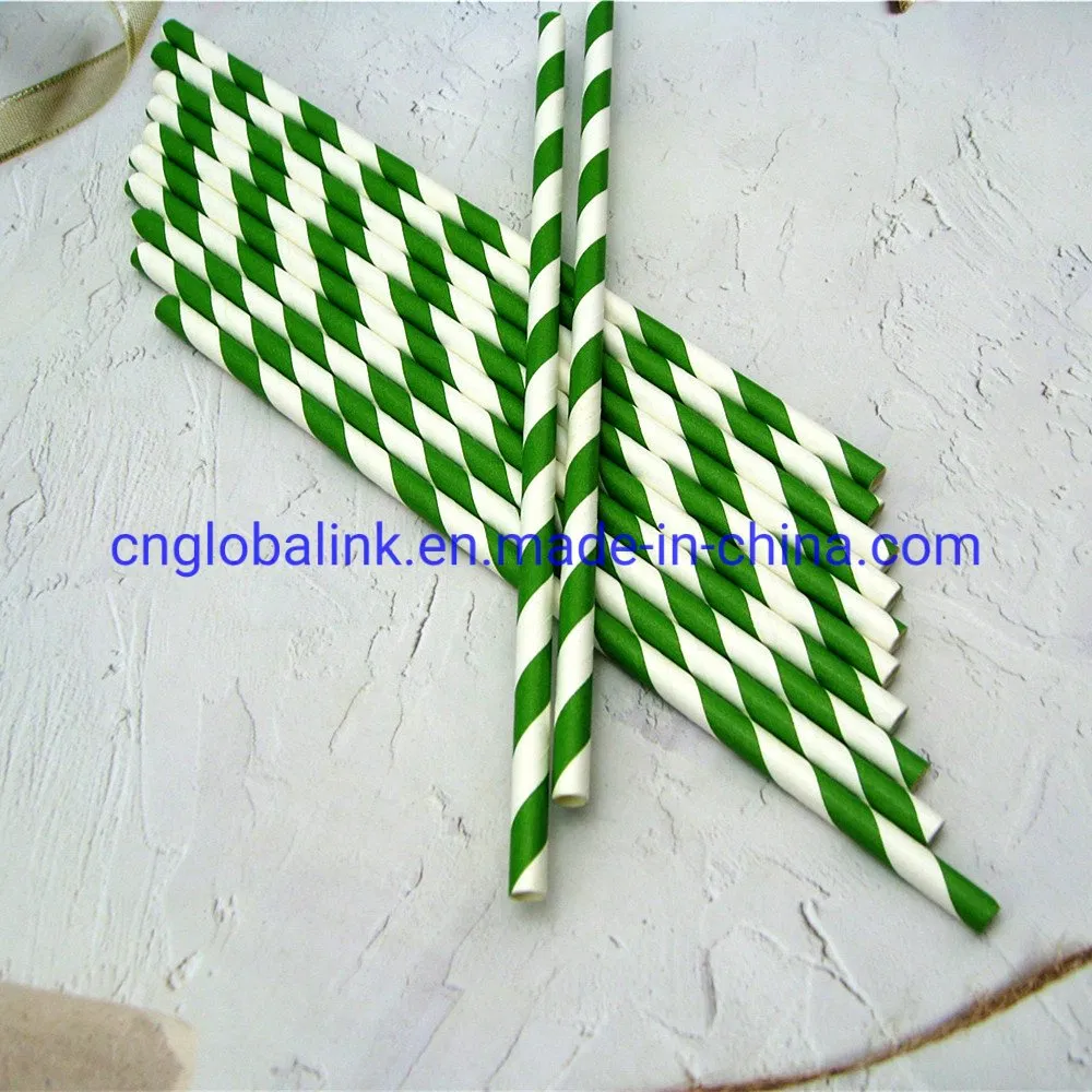 Disposable Paper Green Thread Biodegradable Straws