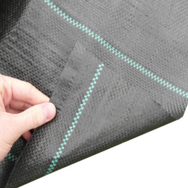 Weed Barrier Woven Fabric PP Ground Cover Mat for Vegetable Garden