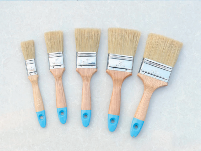 Painting Brush, Wooden Handle Brush, Pet Filament 2.5"