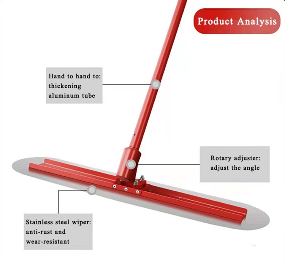 Aluminum Handle for Bull Float Concrete Tools