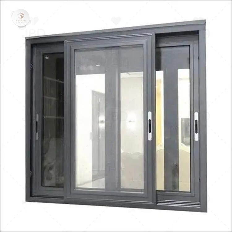 Factory Price Custom PVC Aluminum Glass Windows Graphic Design Horizontal Sliding PVC Window