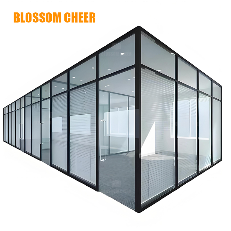High-Quality Factory Direct for Modern Office Spaces Aluminum Glass Partition Walls