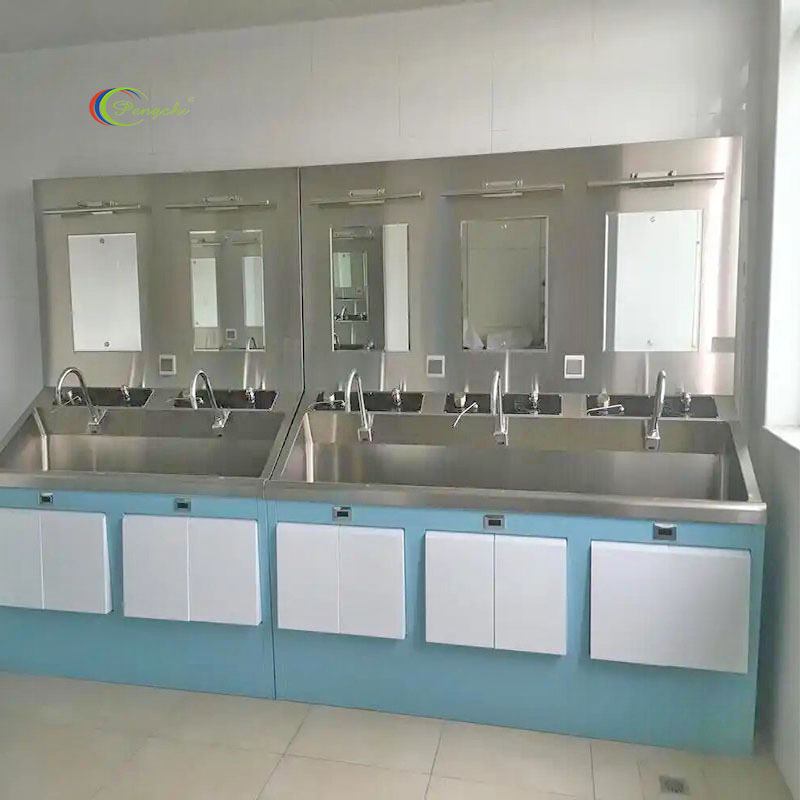 Cost-Effective Stainless Steel Operating Room Medical Handwashing Sink, Basic Model