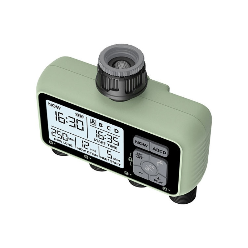 Electronic Automatic 4-Outlet Irrigation Garden Water Timer Watering System Controller Hct-379