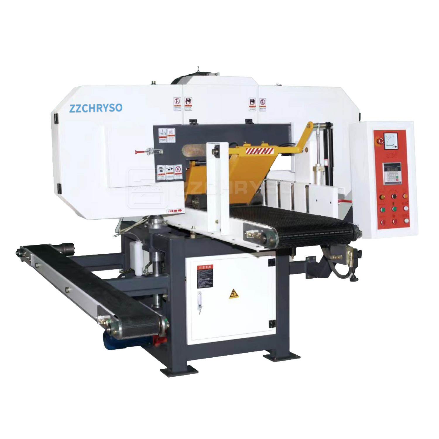 Ленточная пила по дереву горизонтальная козловая