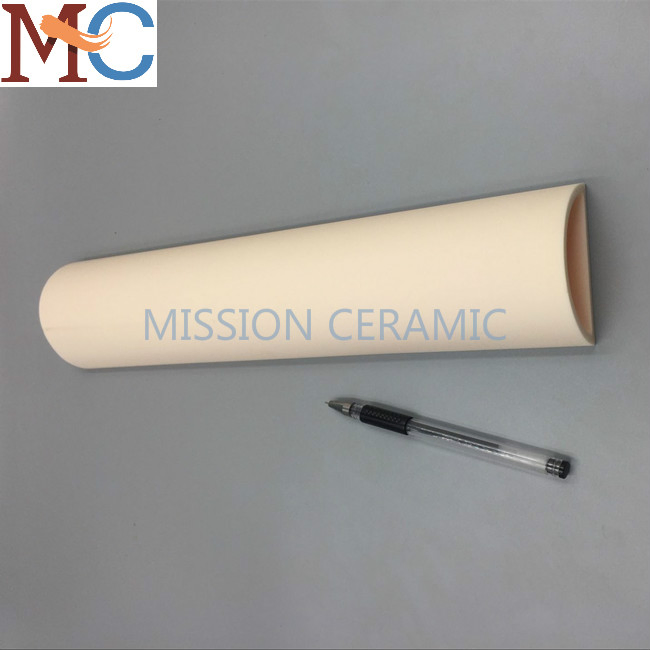 C799 Heat Resistant Customized Semicircle Type Alumina Ceramic Tube