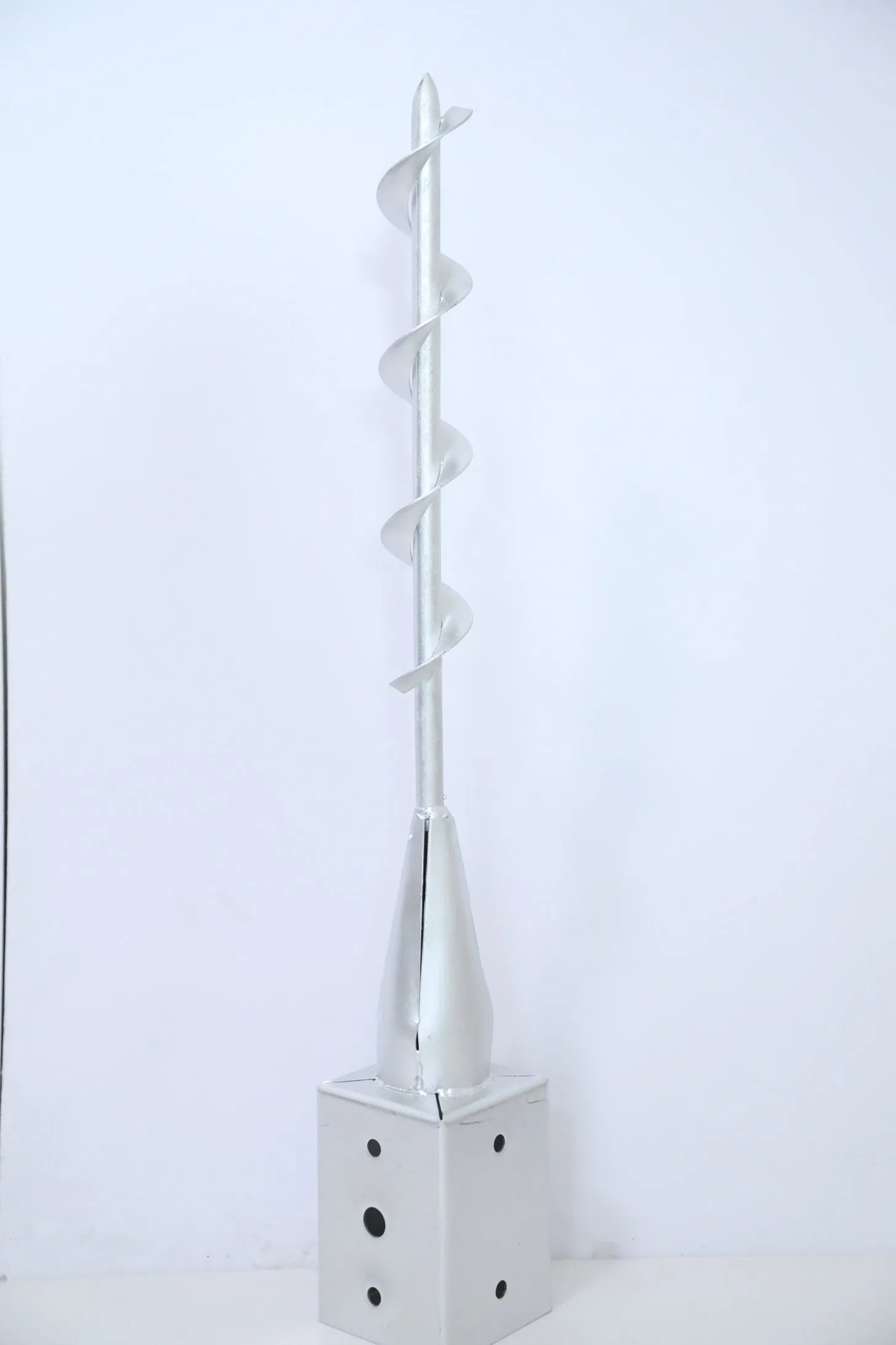 Hot DIP Galvanized Steel Round Ground Screw Pole Post Anchor