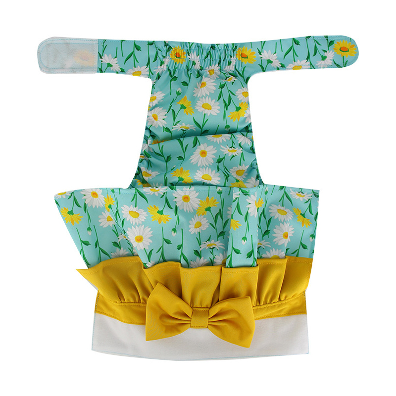 Urine Pads, Menstrual Pants, and Sanitary Pants for Female Dogs During Their Menstrual Period Bow-Shaped Dog Menstrual Pants,