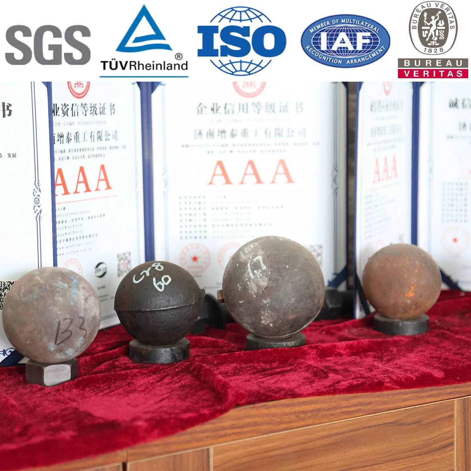 Кованые стальные мелющие шары 50-80 мм для шаровых мельниц