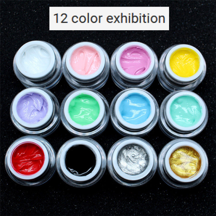 Japanese New Manicure Phototherapy Glue Micro-Carved Sweater Glue Embossed Candy Color Glue Three-Dimensional Embossed Glue 3D Three-Dimensional Modeling