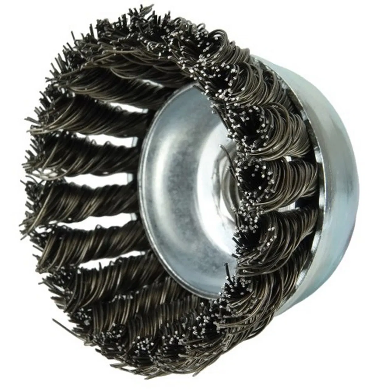 Чашечная щетка из нержавеющей стали для УШМ