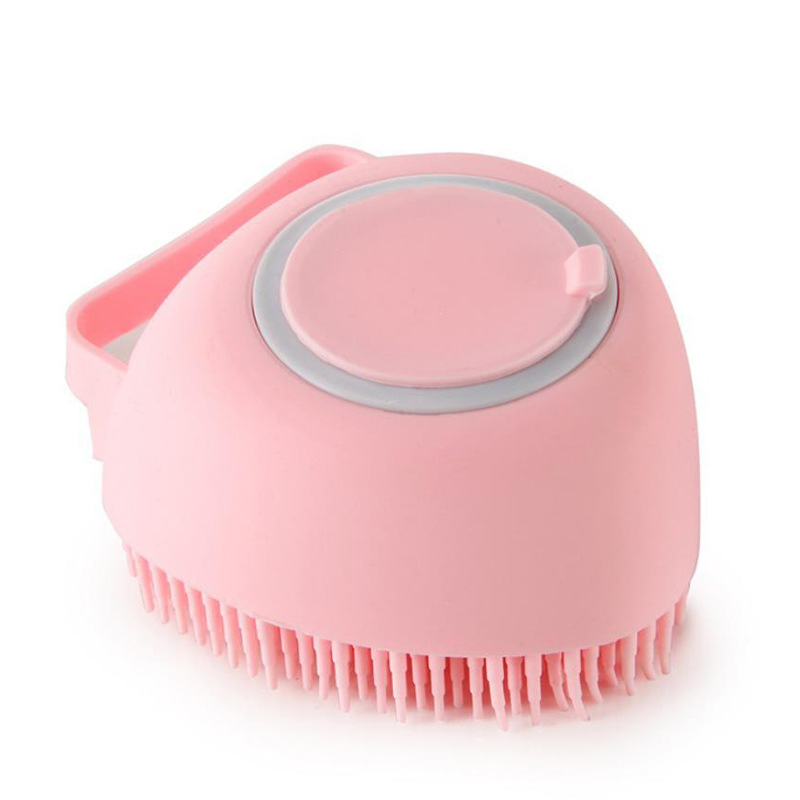 Pet Bath Brushes Massage Shampoo Dispenser Dog Grooming Silicone Shower Brush Portable Dog Shower Massage Brush