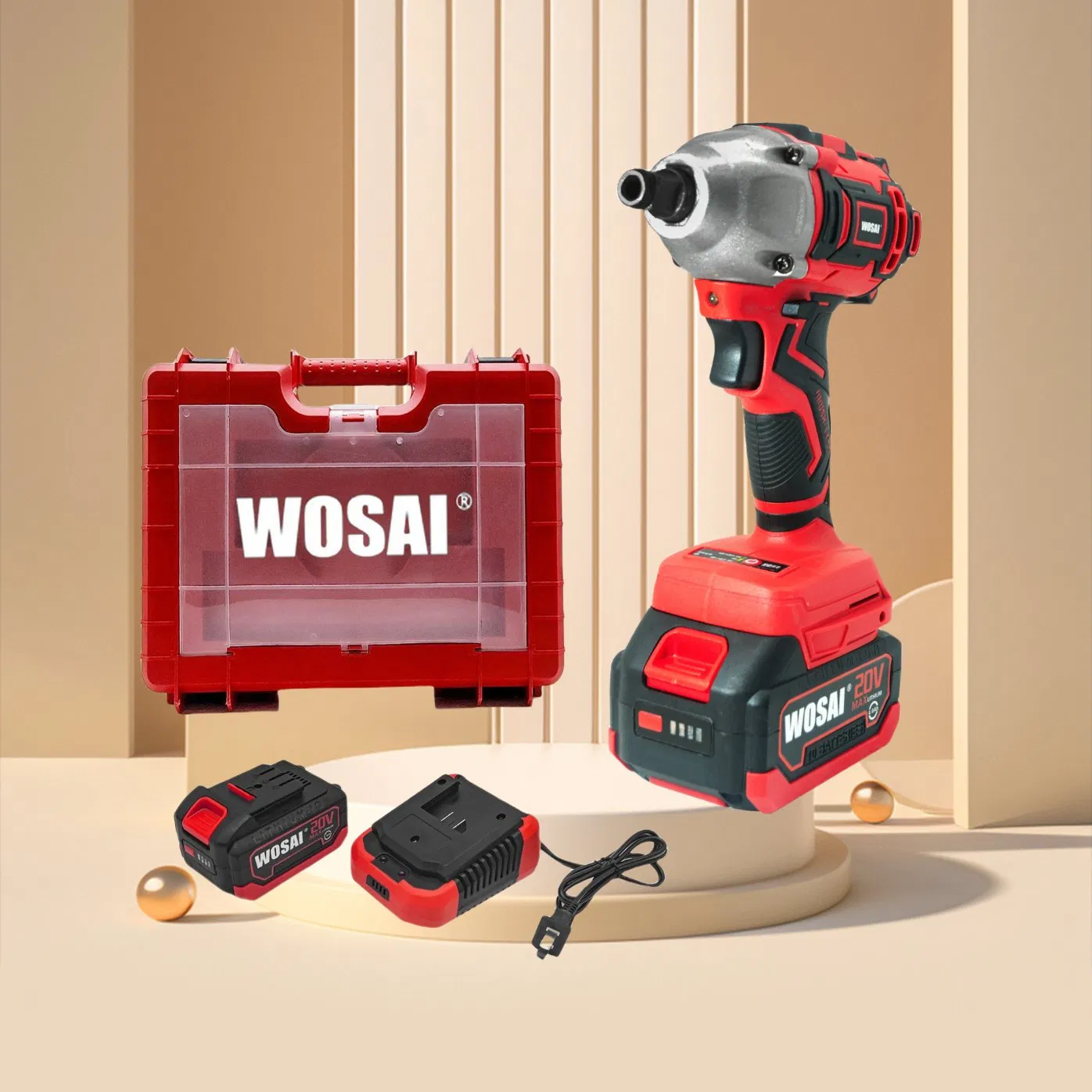 Беспроводной гайковерт Wosai 20V, 500 Нм