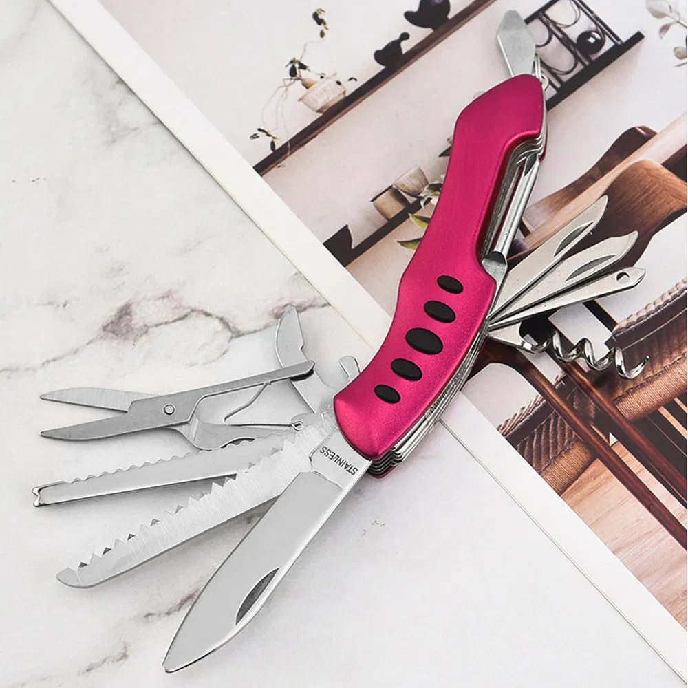 Hot Selling 2Cr13 Steel Blade Convenient Outdoor Camping Multi Functional Knife K5011LG5