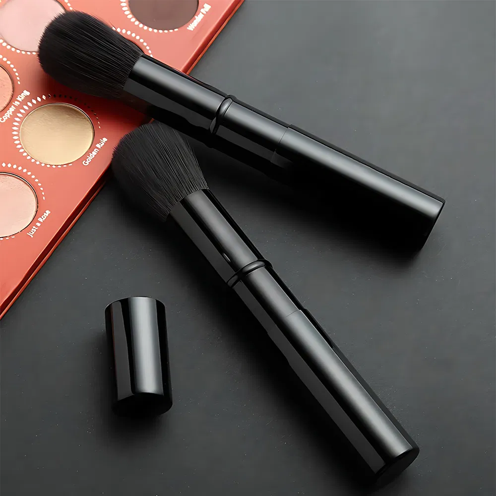 Retractable Cosmetic Makeup Nail Art Travel Face Beauty Blush Brush Single Portable Powder Kabuki Brush