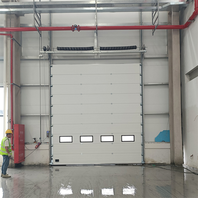 Easy Maintenance Industrial Various Lifting Sectional Steel Automatic Insulated Overhead Door for Logistic
